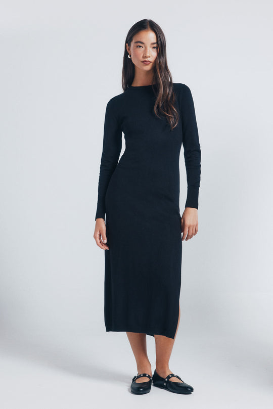 Jersey-knit midi dress