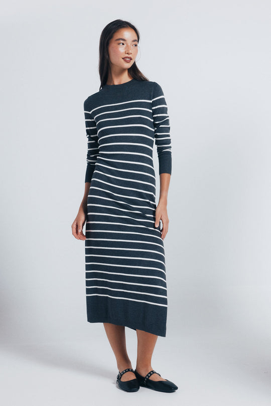 Jersey-knit midi dress