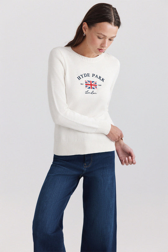Flag knit jumper