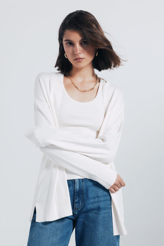 كارديغان مفتوح بوزن خفيف لستايل يومي