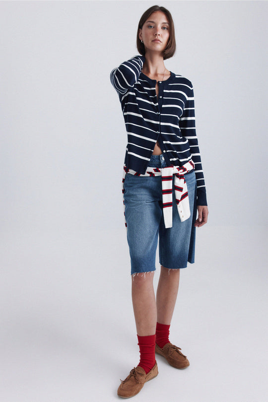 Thin button cardigan