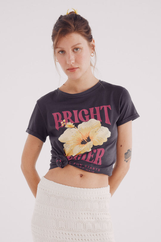 Flower graphic t-shirt