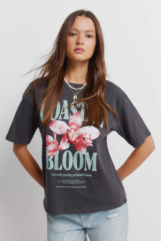 Tropical short-sleeved T-shirt