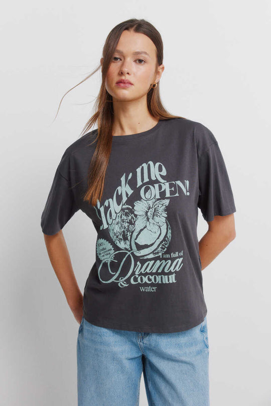 Tropical short-sleeved T-shirt