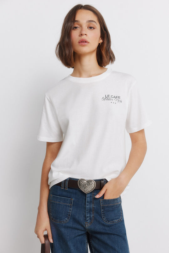 Short-sleeved T-shirt Le café