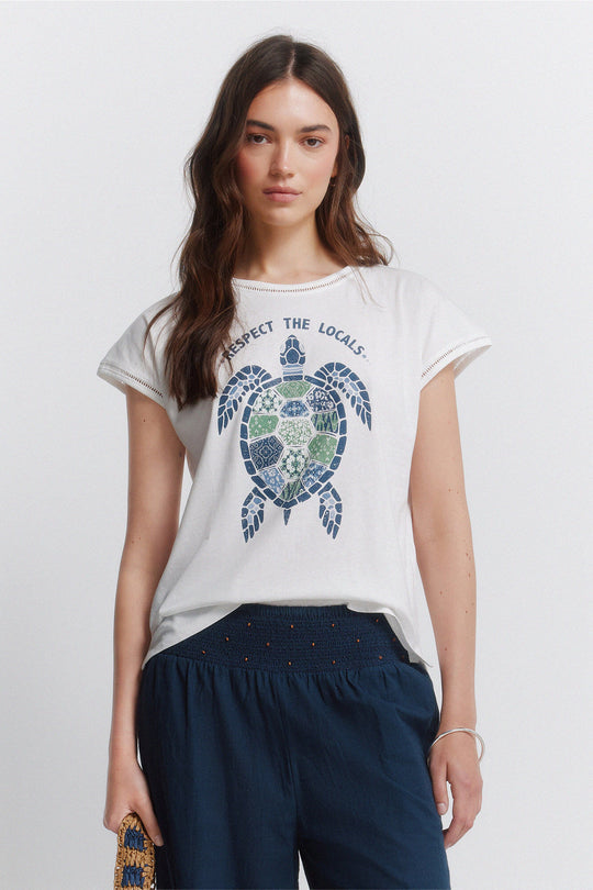 Printed short sleeve T-shirt