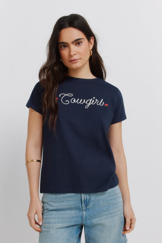 Cotton short sleeve T-shirt "cowgirl"