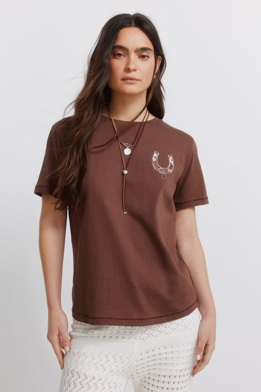 Cotton graphic T-shirt