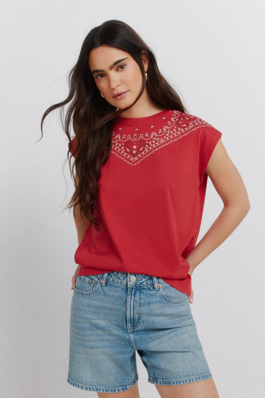 Bandana cotton T-shirt