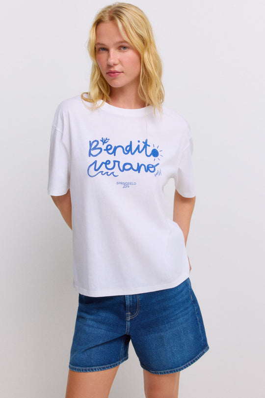 Printed short sleeve T-shirt