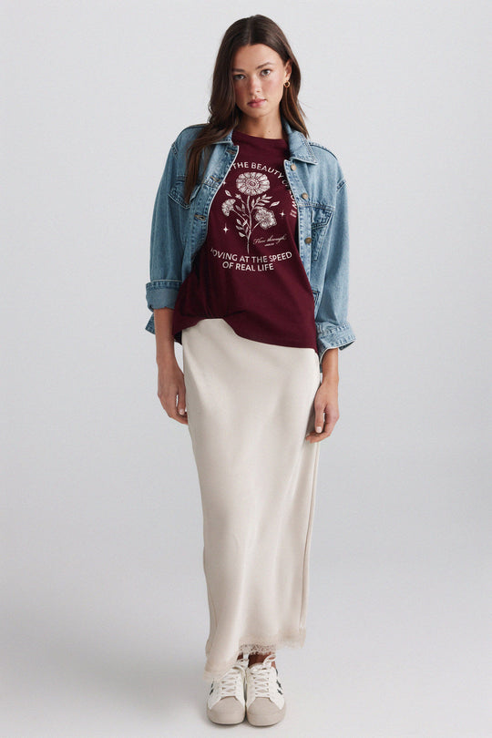 Boho print short sleeve T-shirt