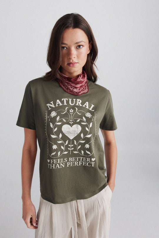 Boho print short sleeve T-shirt