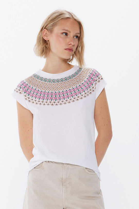 100% Cotton Ethnic Graphic T-Shirt