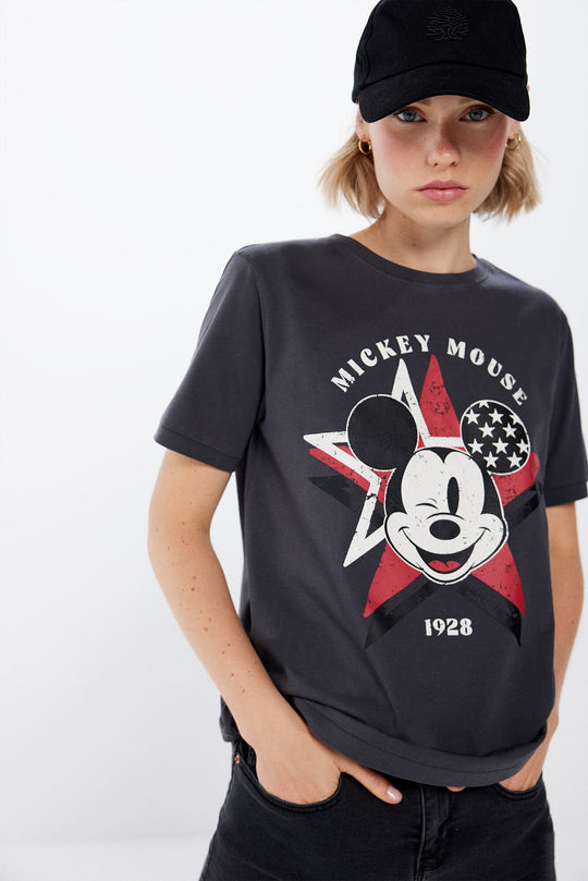100% Cotton Mickey Mouse Usa T-Shirt