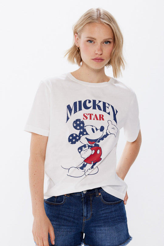 100% Cotton Mickey Mouse Usa T-Shirt