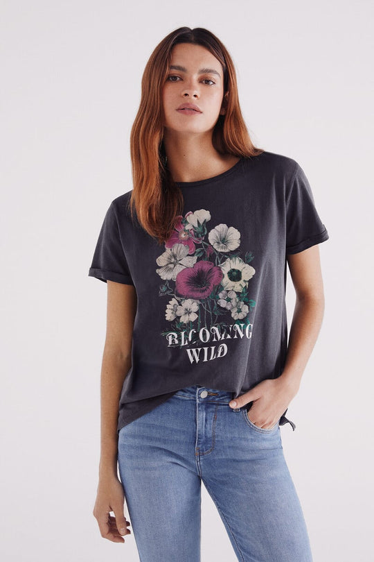 Floral graphic T-shirt
