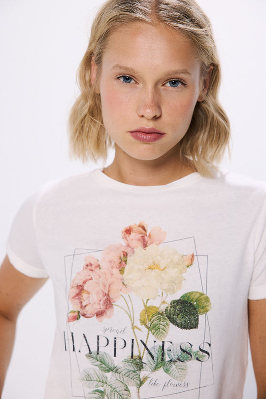 Floral graphic T-shirt