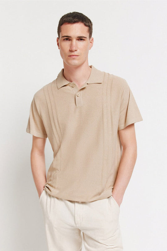 Link structure polo shirt