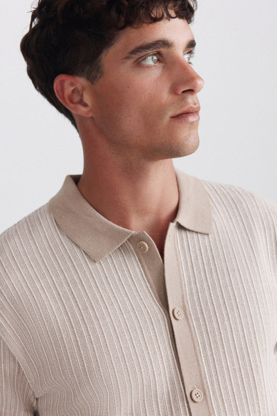 Jacquard knit cardigan