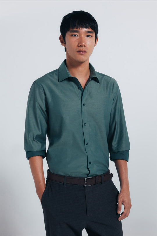 قميص عملي سهل الكي بتصميم كلاسيكي