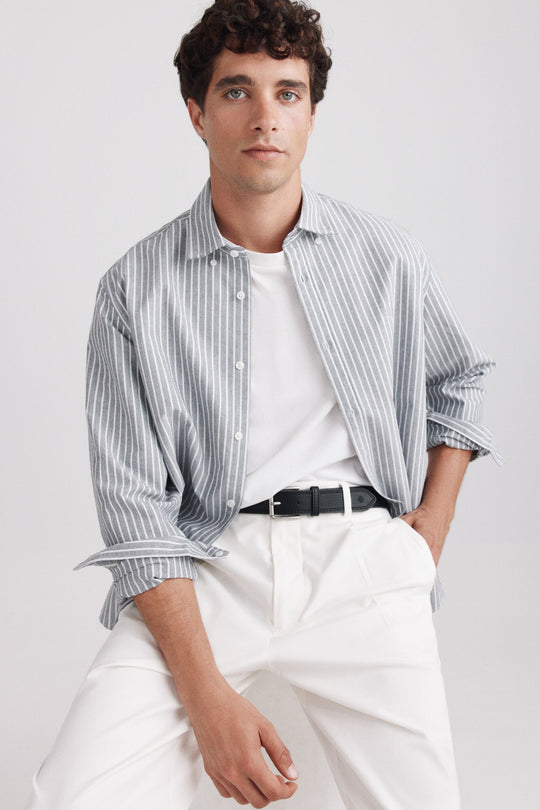 Striped oxford shirt