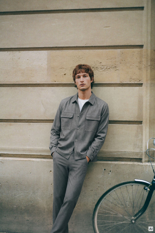 Fluid fabric overshirt