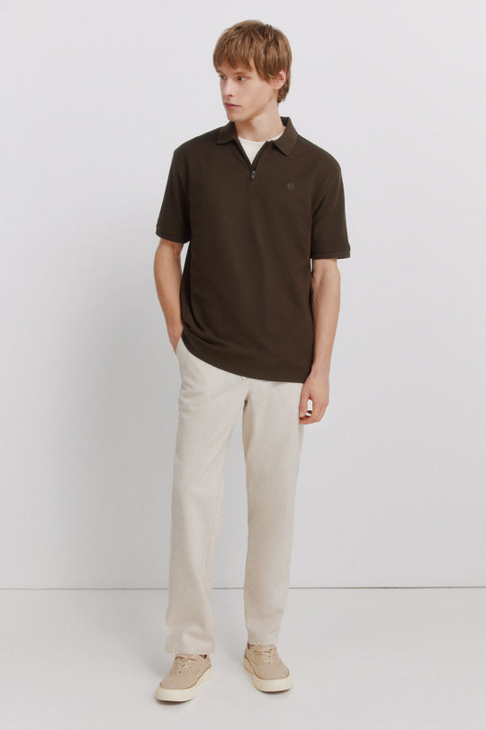 Linen comfort fit chinos