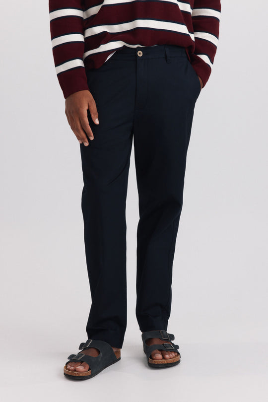 Lightweight straight fit trousers