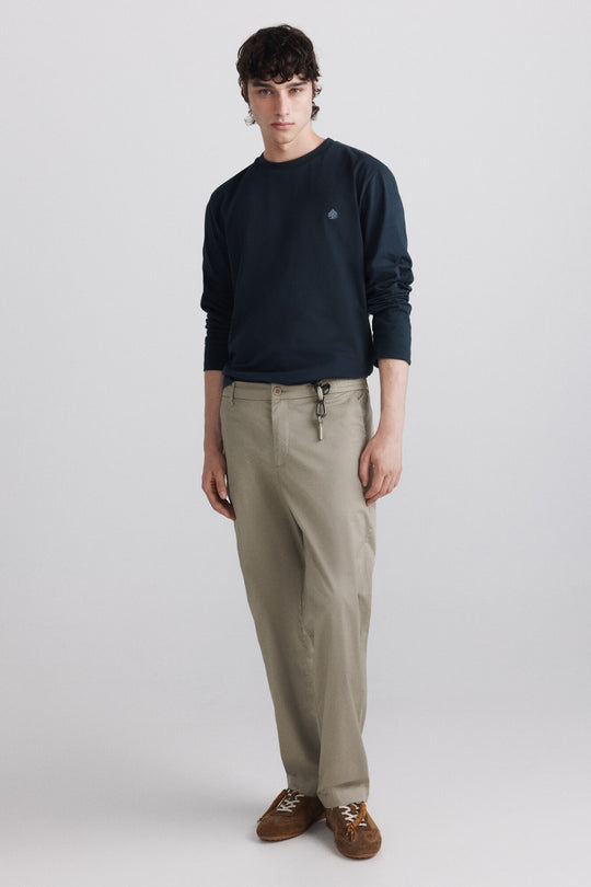 Lightweight straight fit trousers