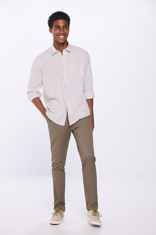 Slim Fit Printed Chinos