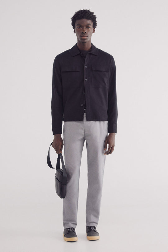 Comfort fit structured chinos trousers