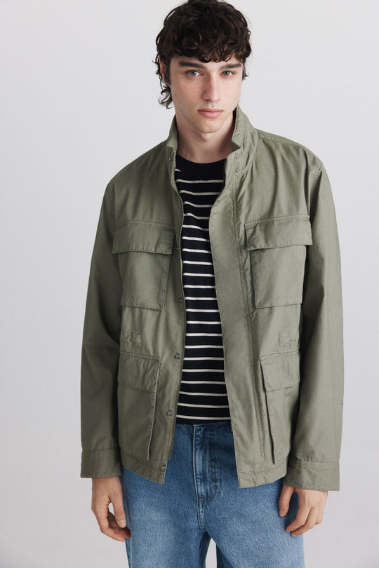 Cotton pocket parka