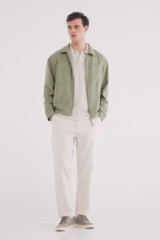 قميص كتان واسع