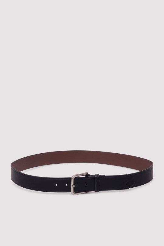 Faux leather belt with stitching
