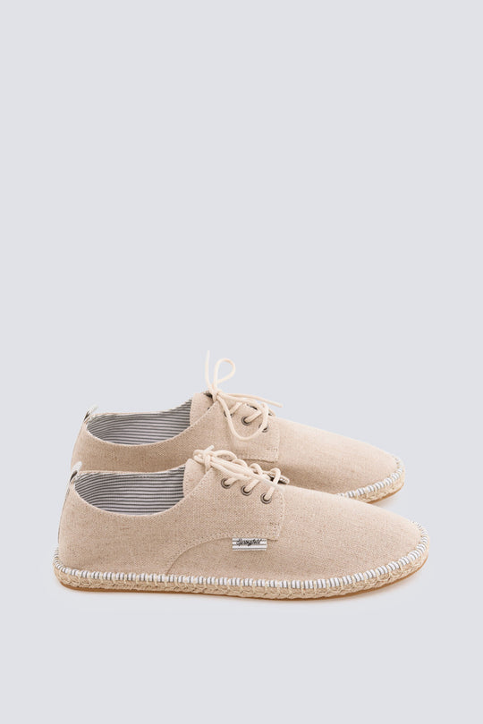 Rustic lace-up espadrille