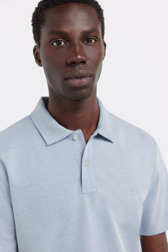 Plain slim fit polo shirt