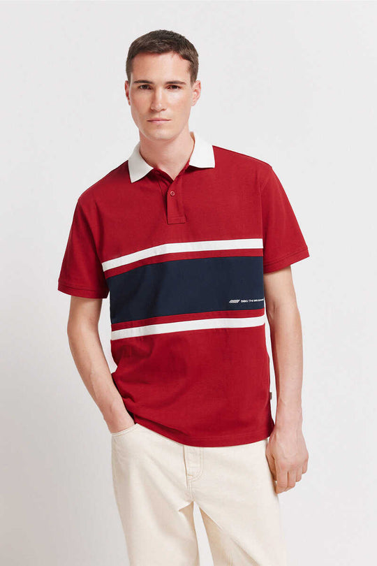 Piqué sport positional regular fit polo