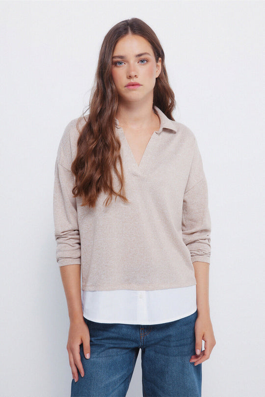 بولو من الجيرسي بتصميم مدمج ومقاطع