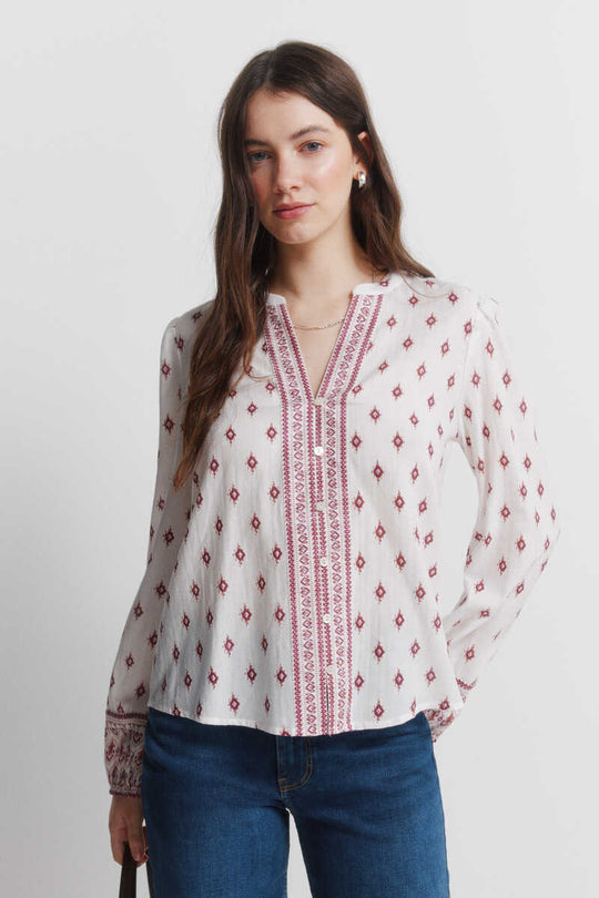 Printed long sleeve shirt