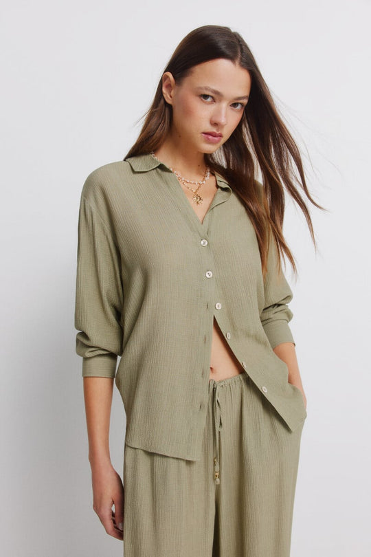 Striped long sleeve shirt