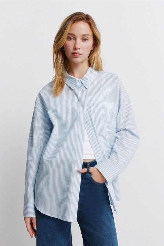 Striped oversize shirt