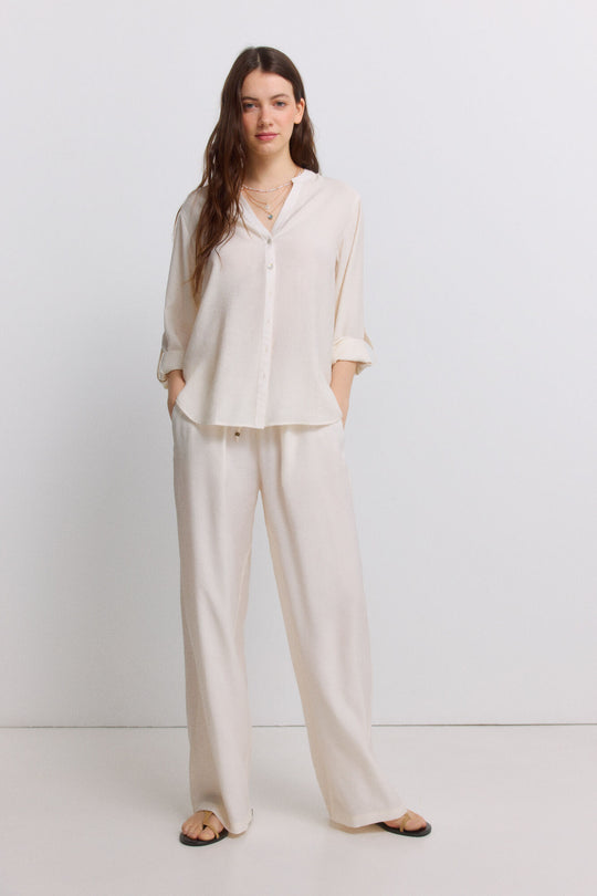 V-neck blouse