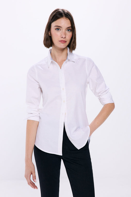 Semi-fitted Oxford shirt