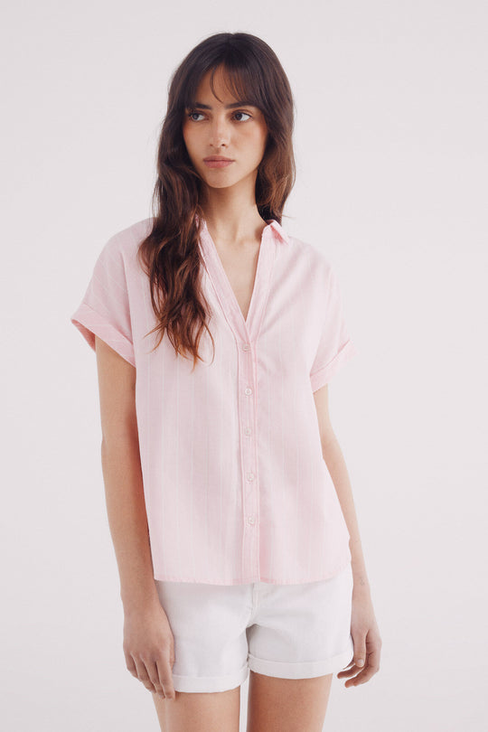 short sleeve Oxford shirt