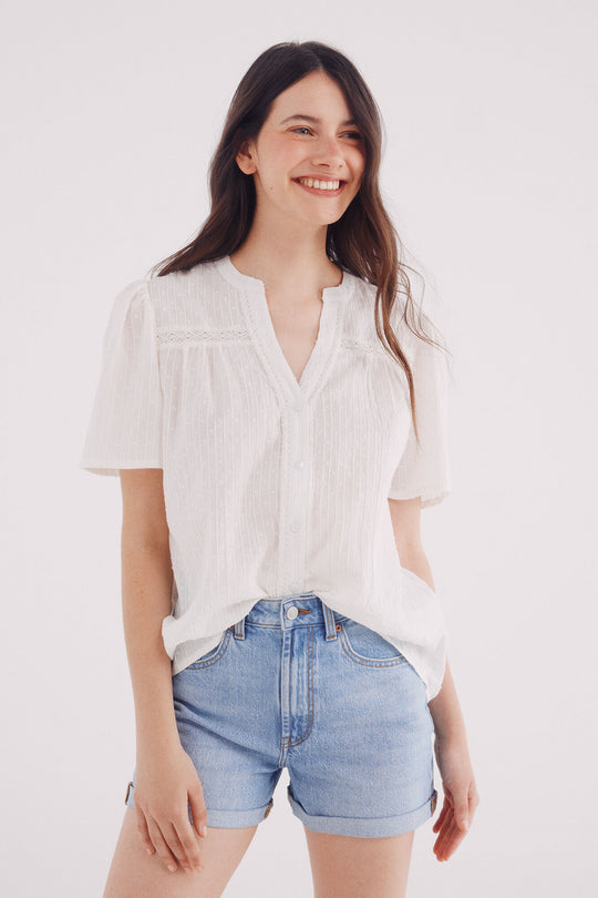 short sleeve Oxford shirt