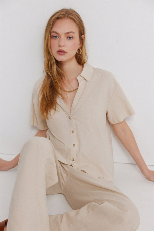 Oxford lace blouse