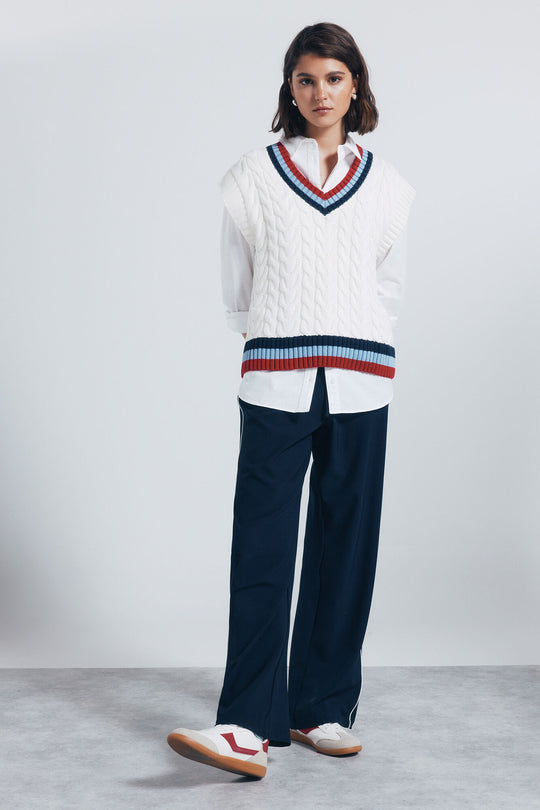 بنطلون جوجر رجالي مخطط من الجوانب