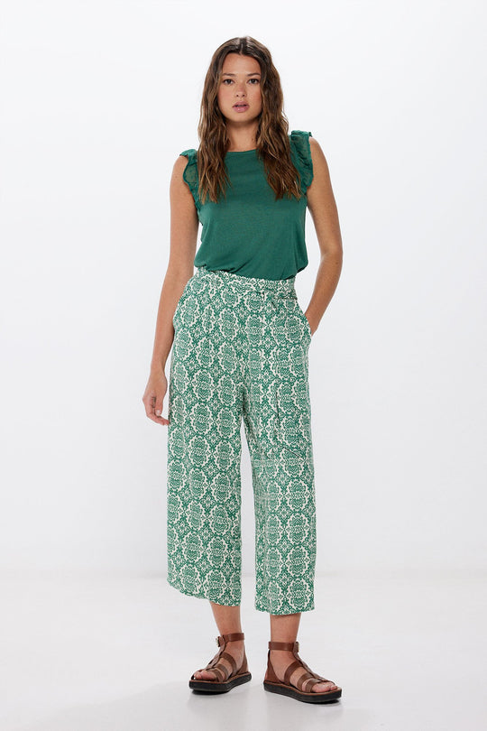 Printed Flowing Culottes