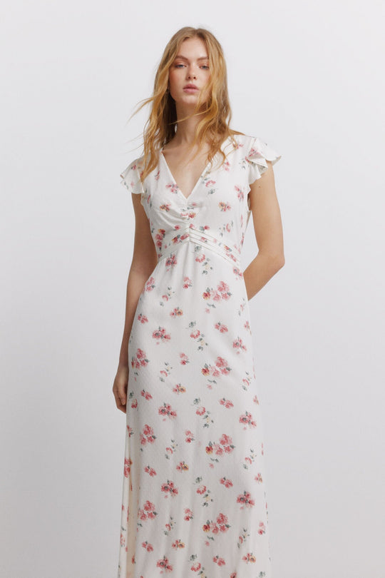 Pleated underbust dress