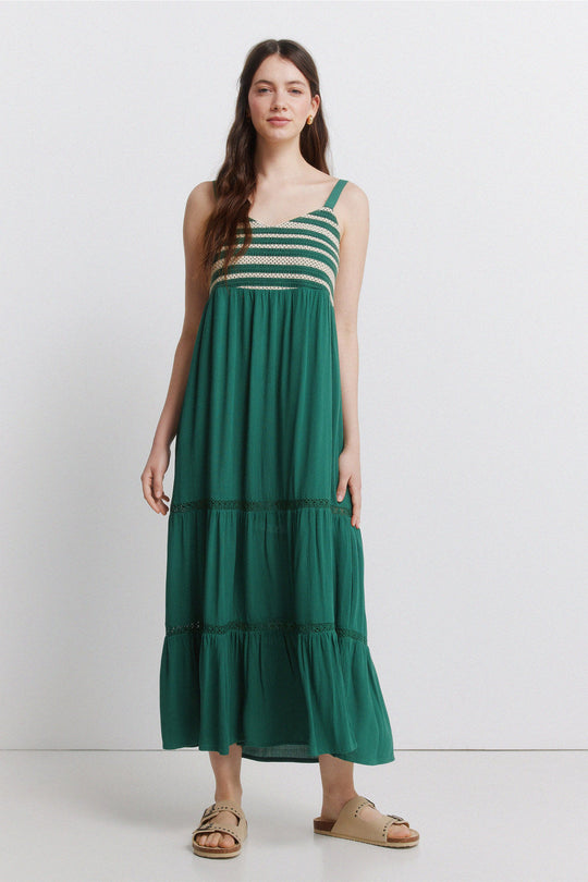 Crochet midi dress